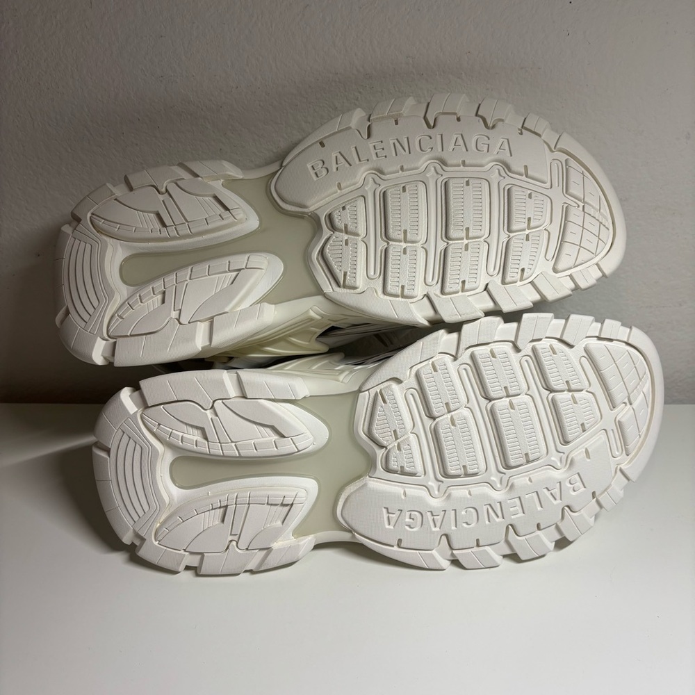 NEW BALENCIAGA Track Sandal Triple White Mens Size 9 - Picture 6 of 6